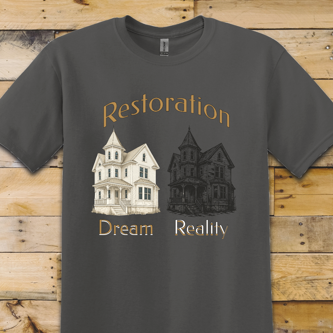 Charcoal Grey t-shirt Dream V Reality