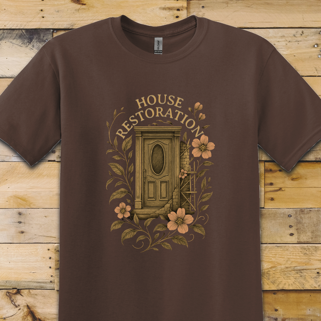 Dark Chocolate Brown t-shirt House Restoration