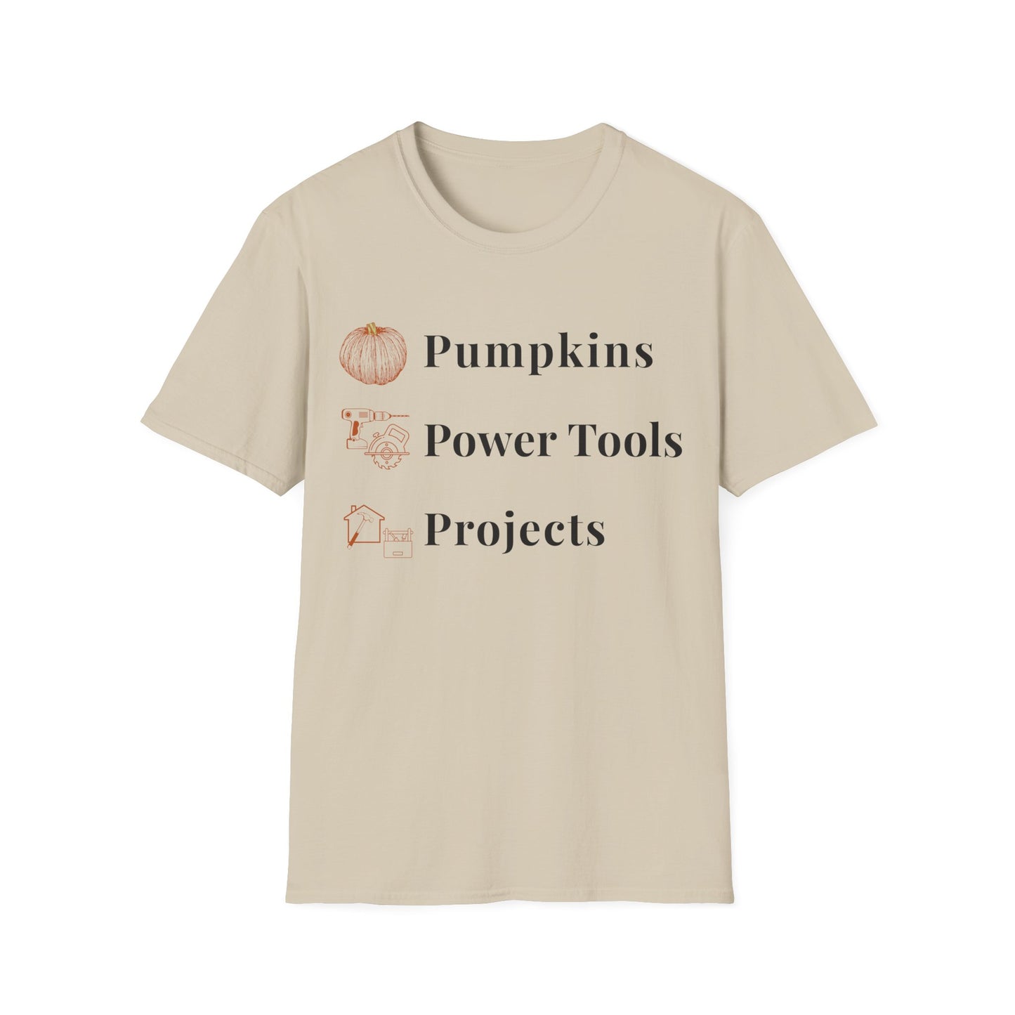 Pumpkins Power Tools Projects T-Shirt