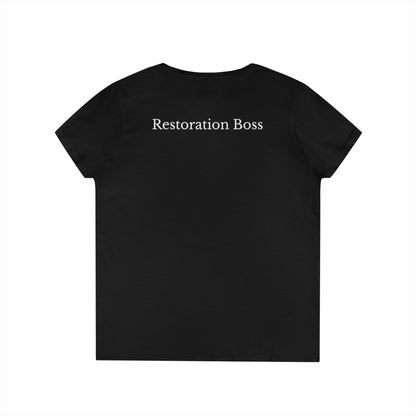 Restoration Boss Ladies' V-Neck T-Shirt