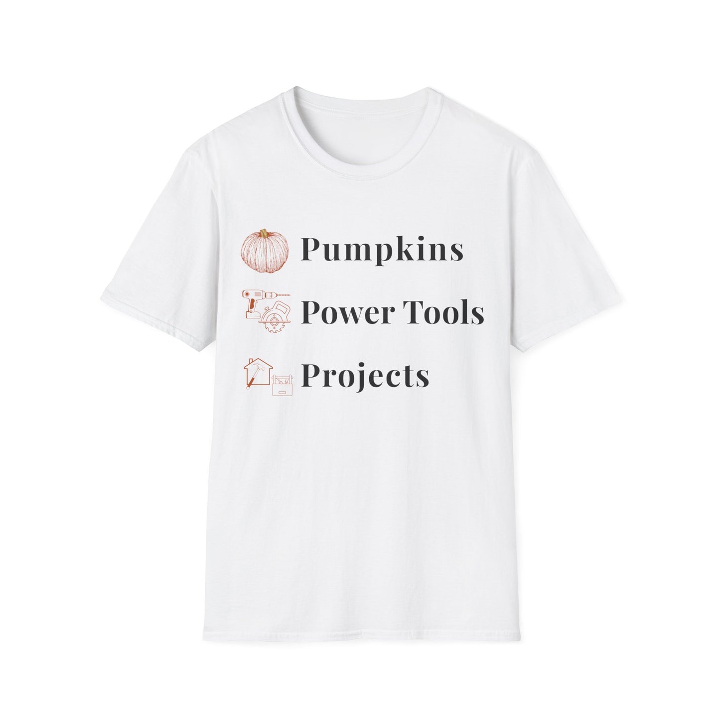 Pumpkins Power Tools Projects T-Shirt