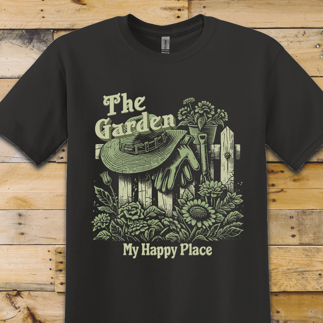 Black t-shirt Happy Place