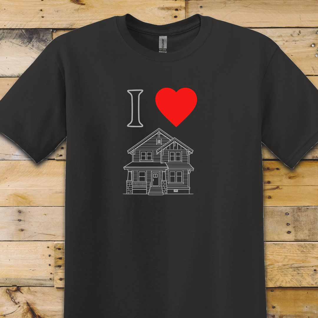 Black t-shirt I Heart Craftsman