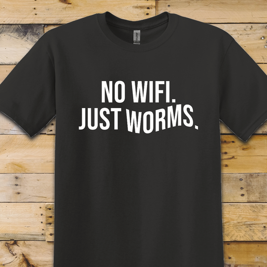Black t-shirt Just Worms