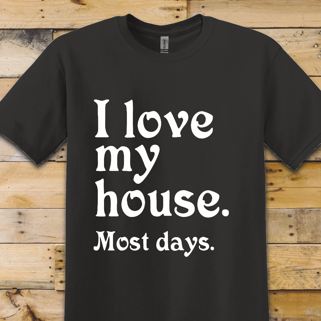 Black t-shirt Love My House