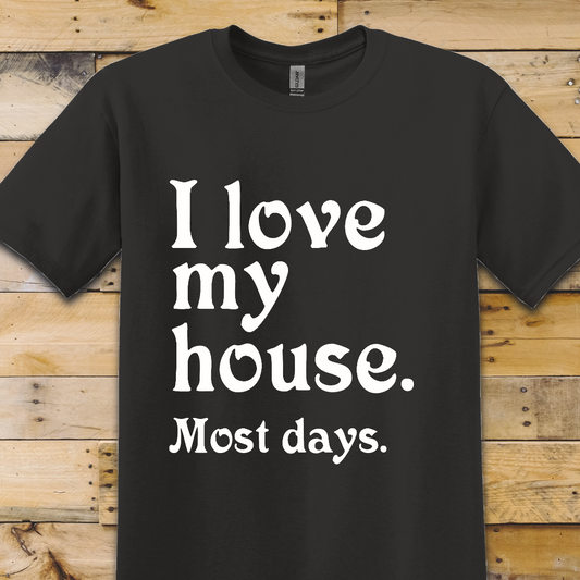 Black t-shirt Love My House