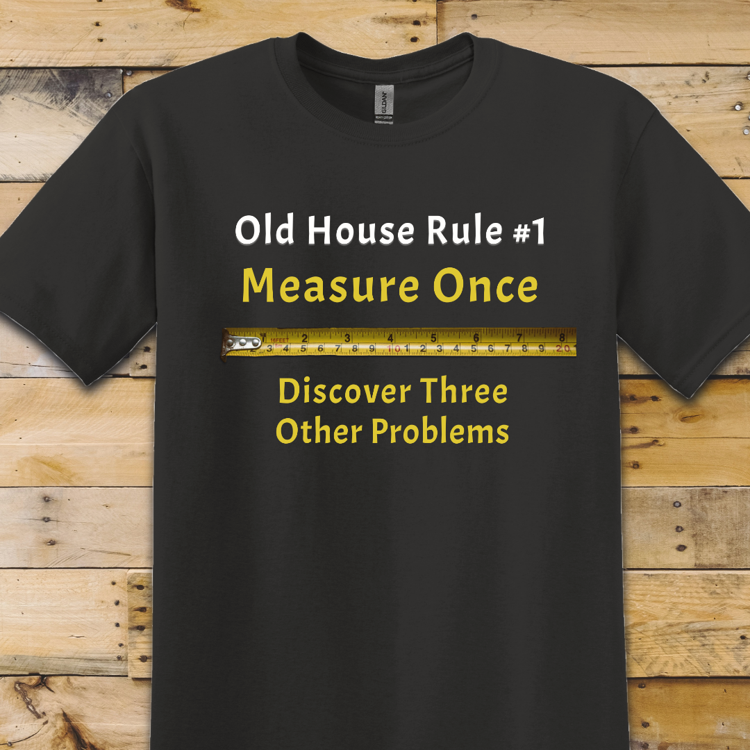 Black t-shirt Measure Once Problems
