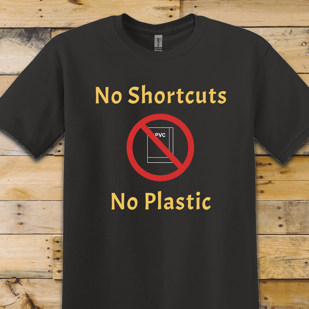 Black t-shirt No Plastic