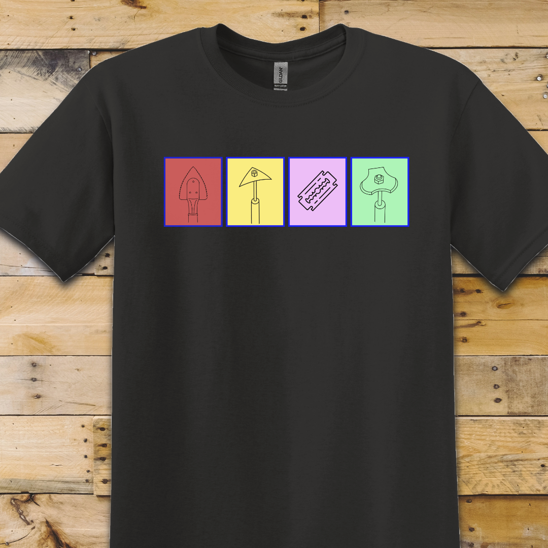 Black t-shirt Scraper Boards Color