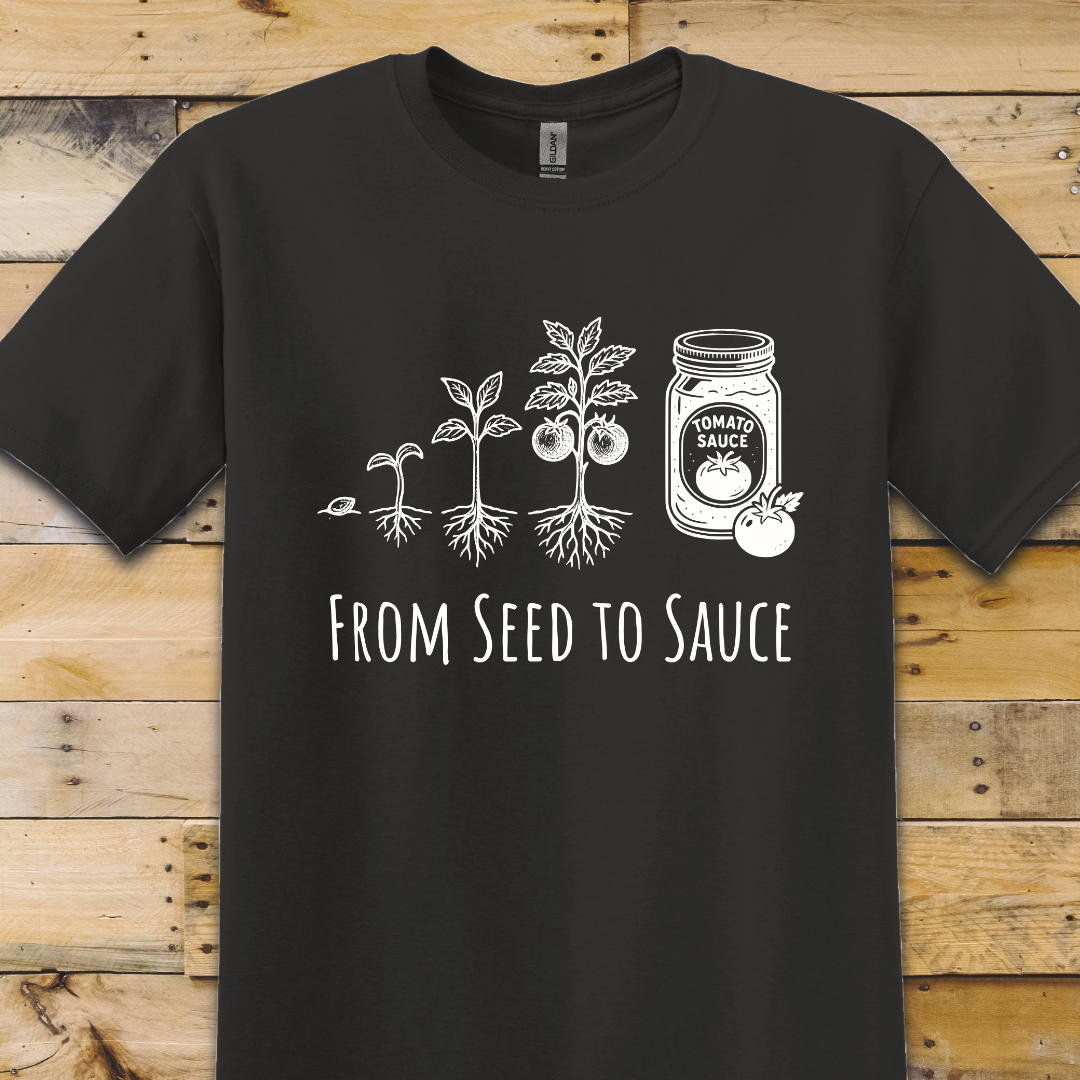 Black t-shirt Seed To Sauce