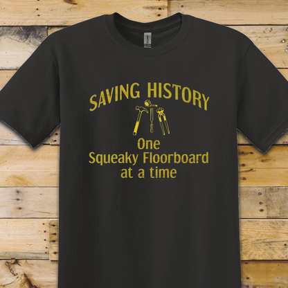 Black t-shirt Squeaky Floorboard