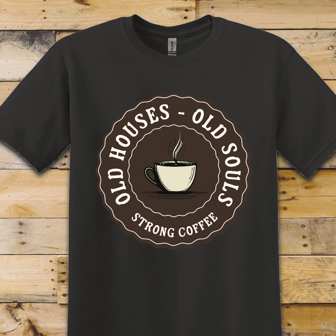 Black t-shirt Strong Coffee