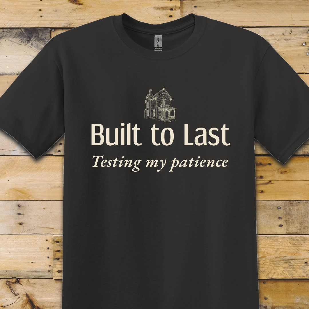 Black t-shirt Testing Patience