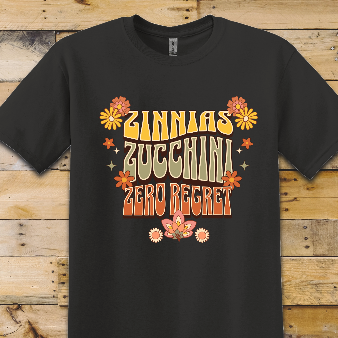Black t-shirt Zero Regret
