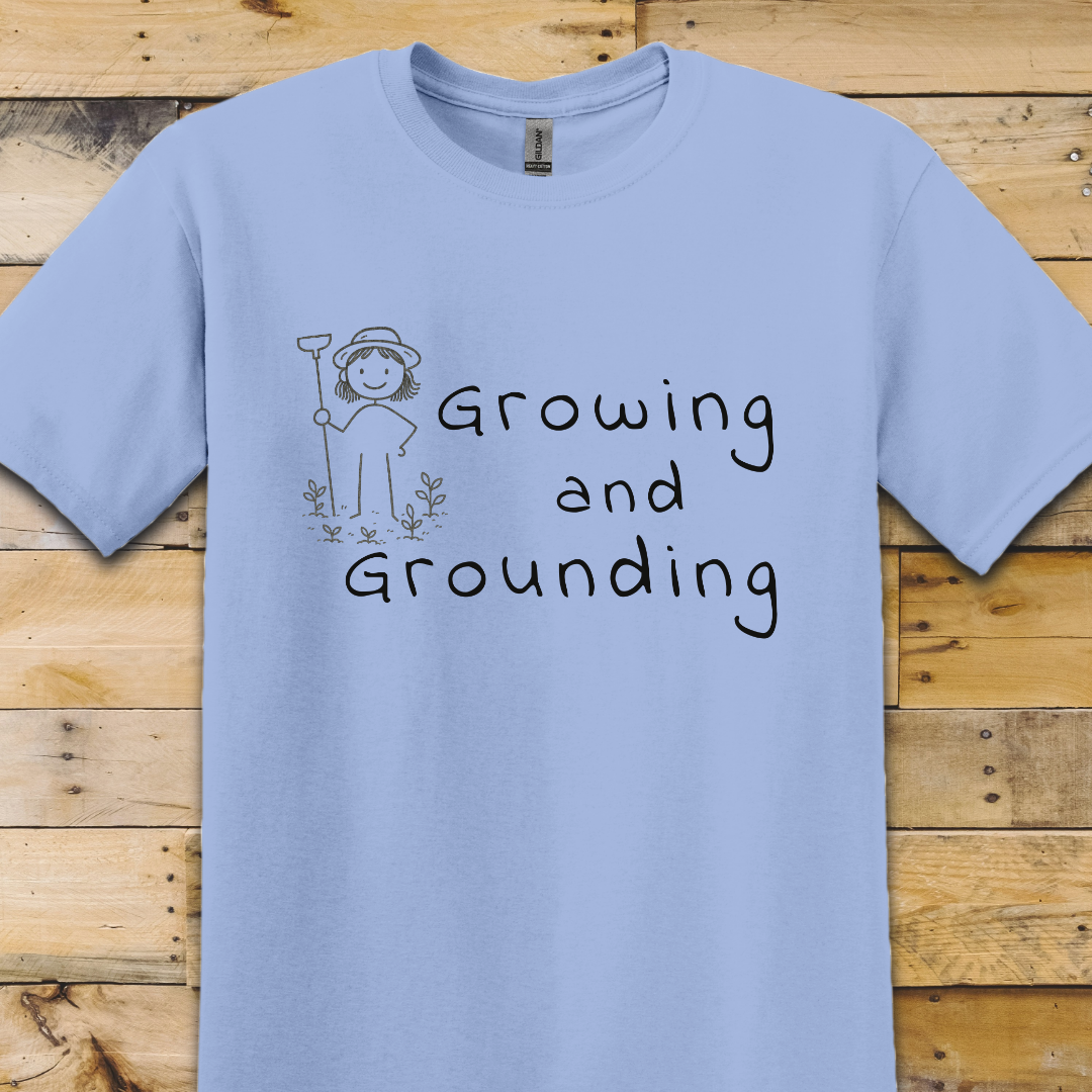 Garden-Growing Grounding stacked T-Shirt