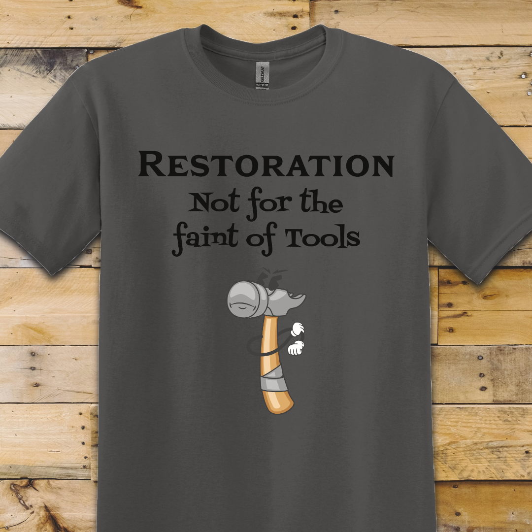 Charcoal Grey t-shirt Faint of Tools