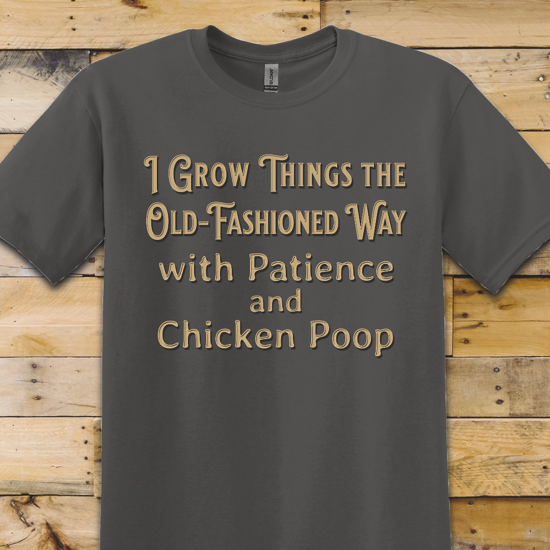 Charcoal Grey  t-shirt Grow Things