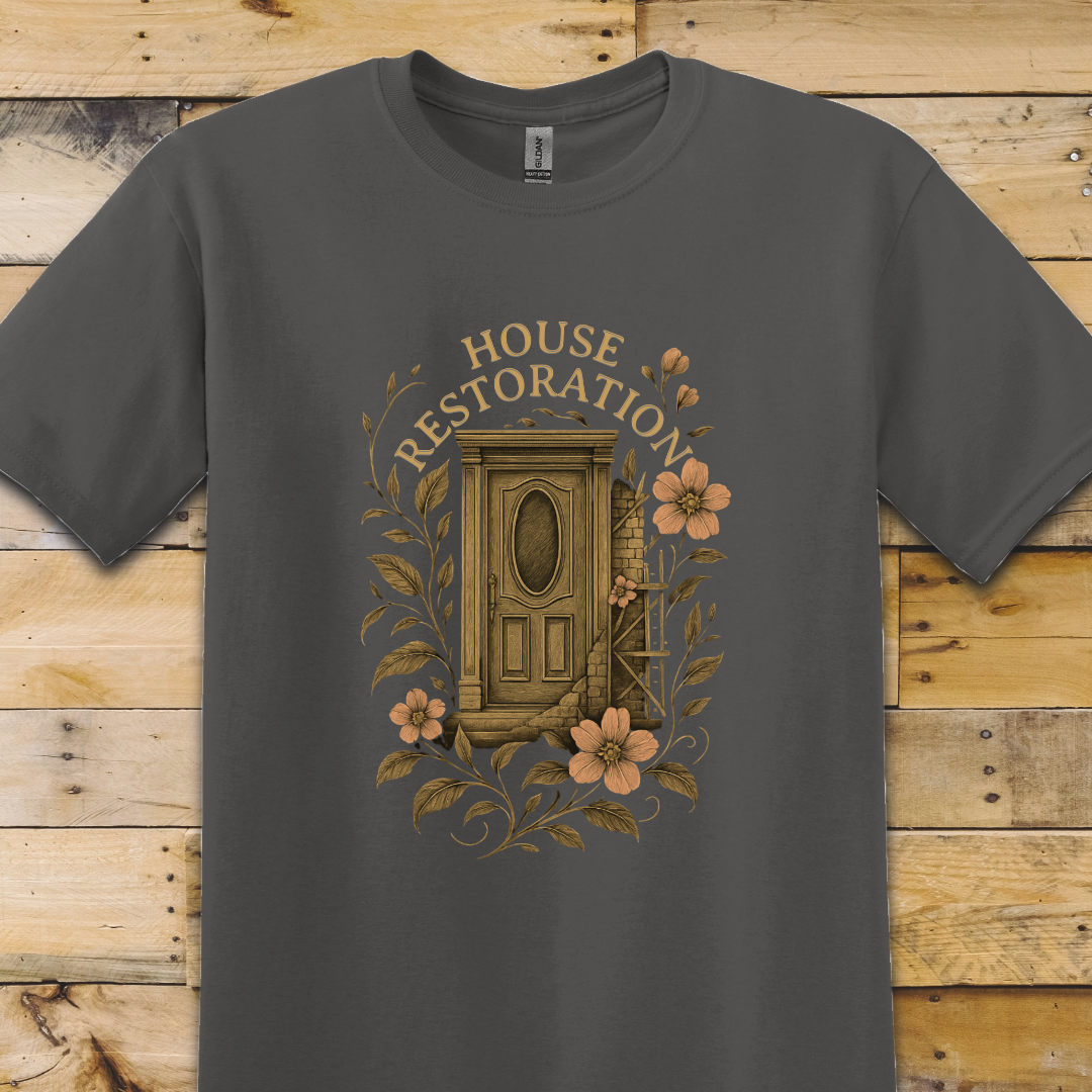 Charcoal Grey t-shirt House Restoration
