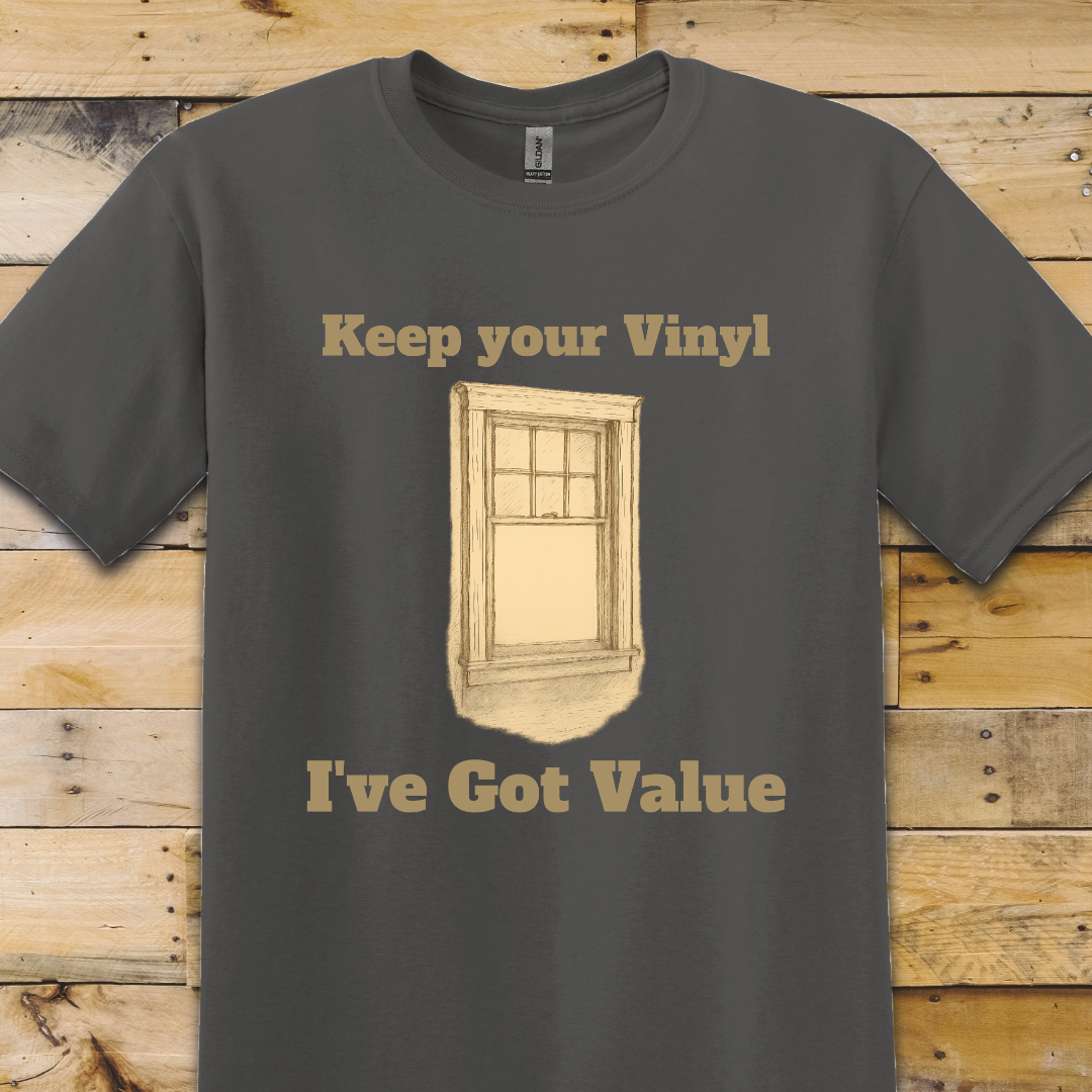 Charcoal Grey t-shirt Keep Your Vinyl