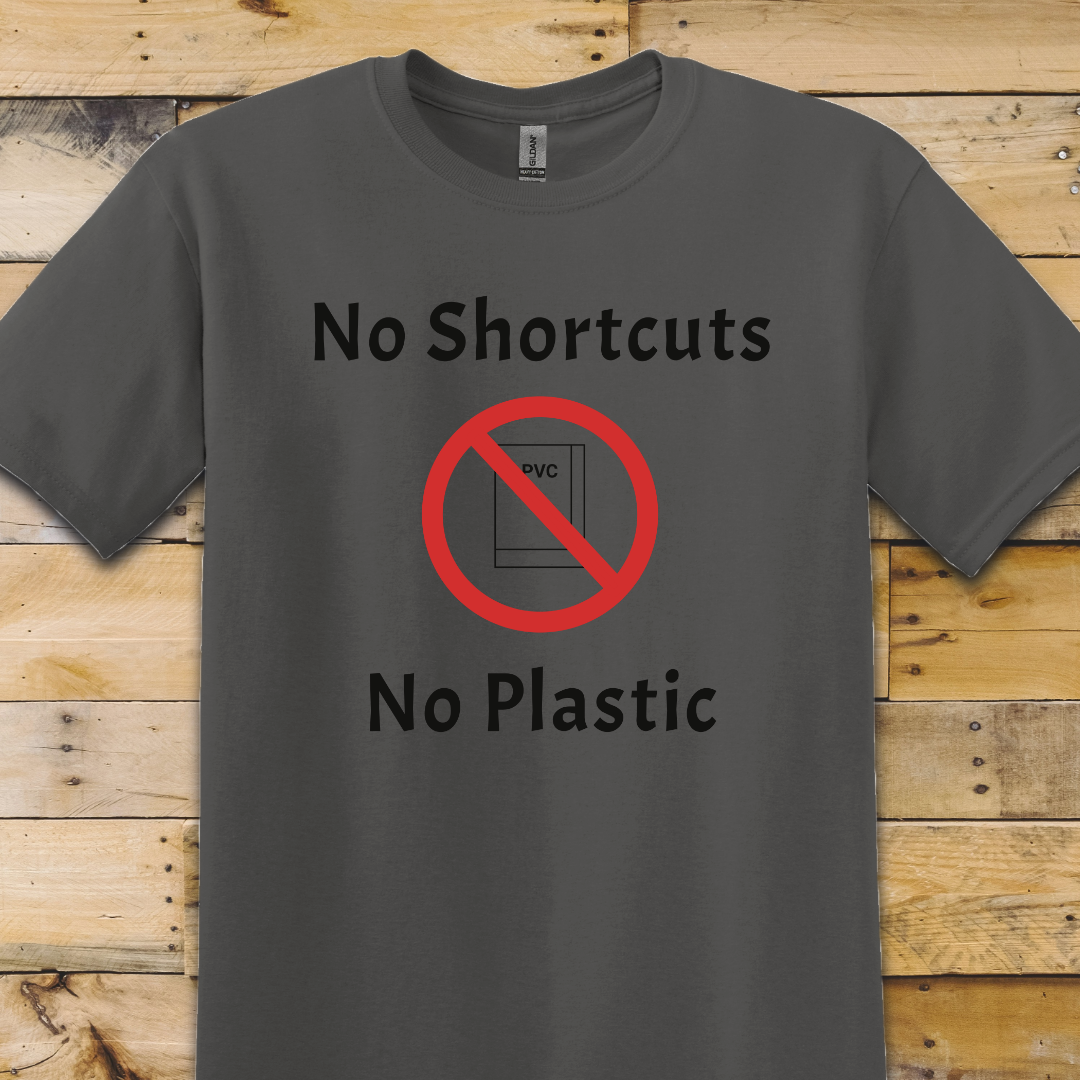 Charcoal Grey t-shirt No Plastic