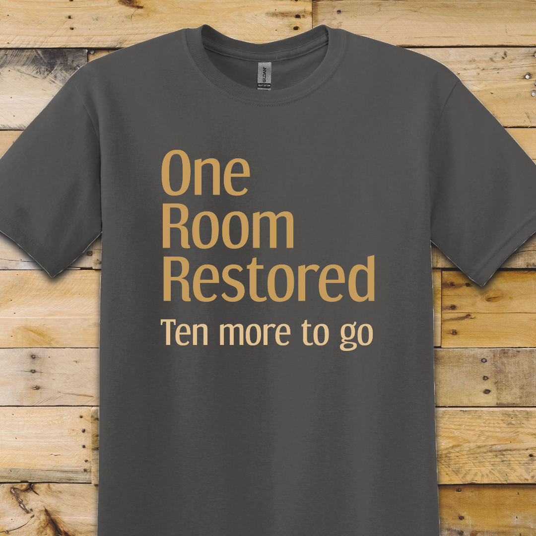 Charcoal Grey t-shirt One Room Restored