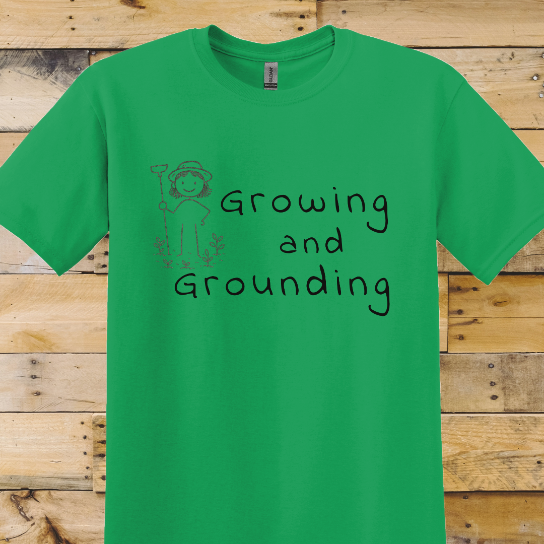Garden-Growing Grounding stacked T-Shirt