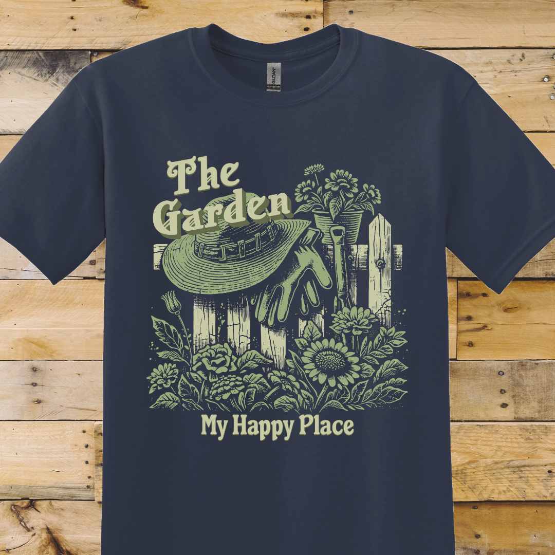Navy  t-shirt Happy Place