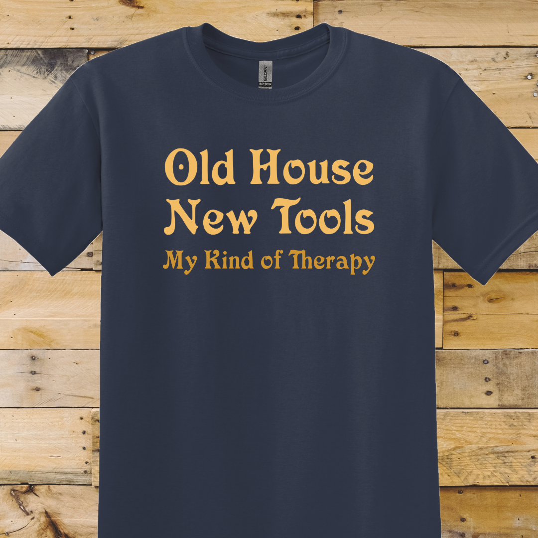 Navy t-shirt Old House New Tools