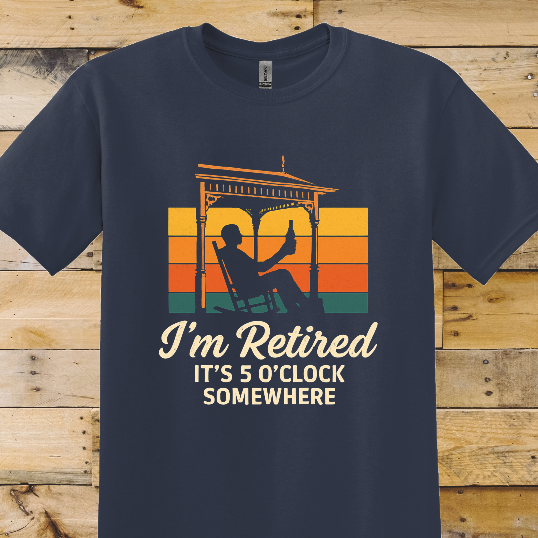 Navy blue t-shirt Retired