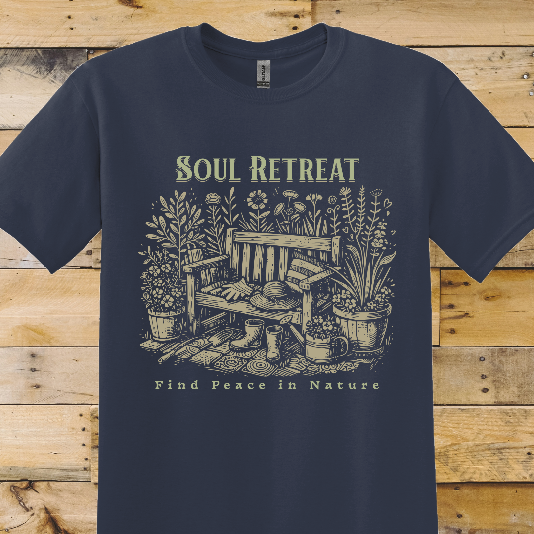 Navy t-shirt Soul Retreat