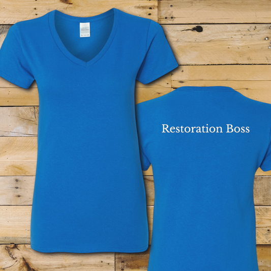 Restoration Boss Ladies' V-Neck T-Shirt