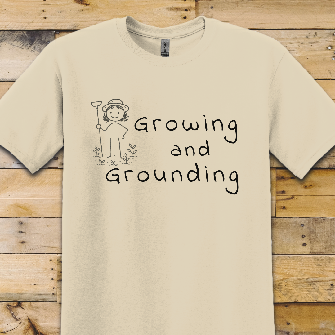 Garden-Growing Grounding stacked T-Shirt