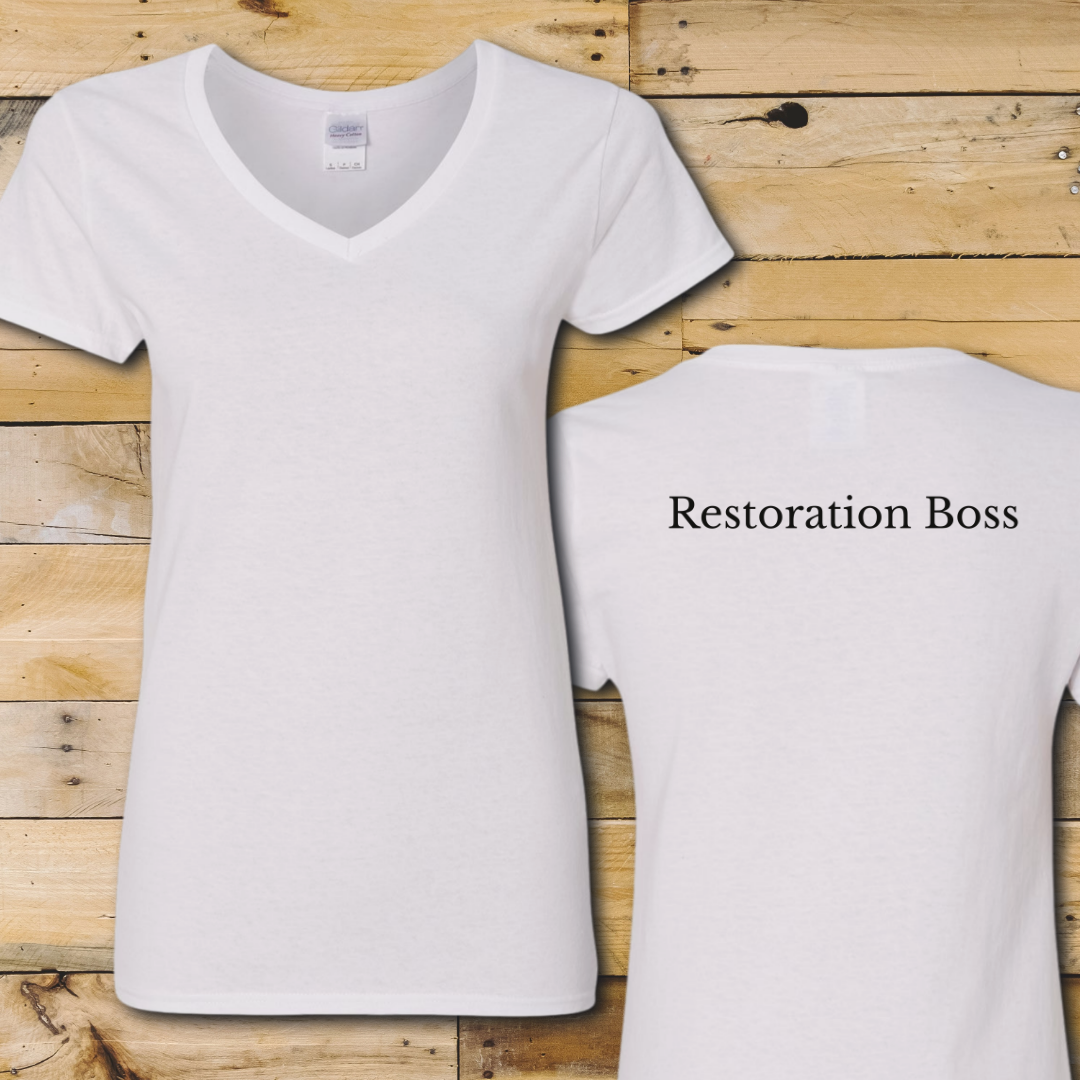 Restoration Boss Ladies' V-Neck T-Shirt
