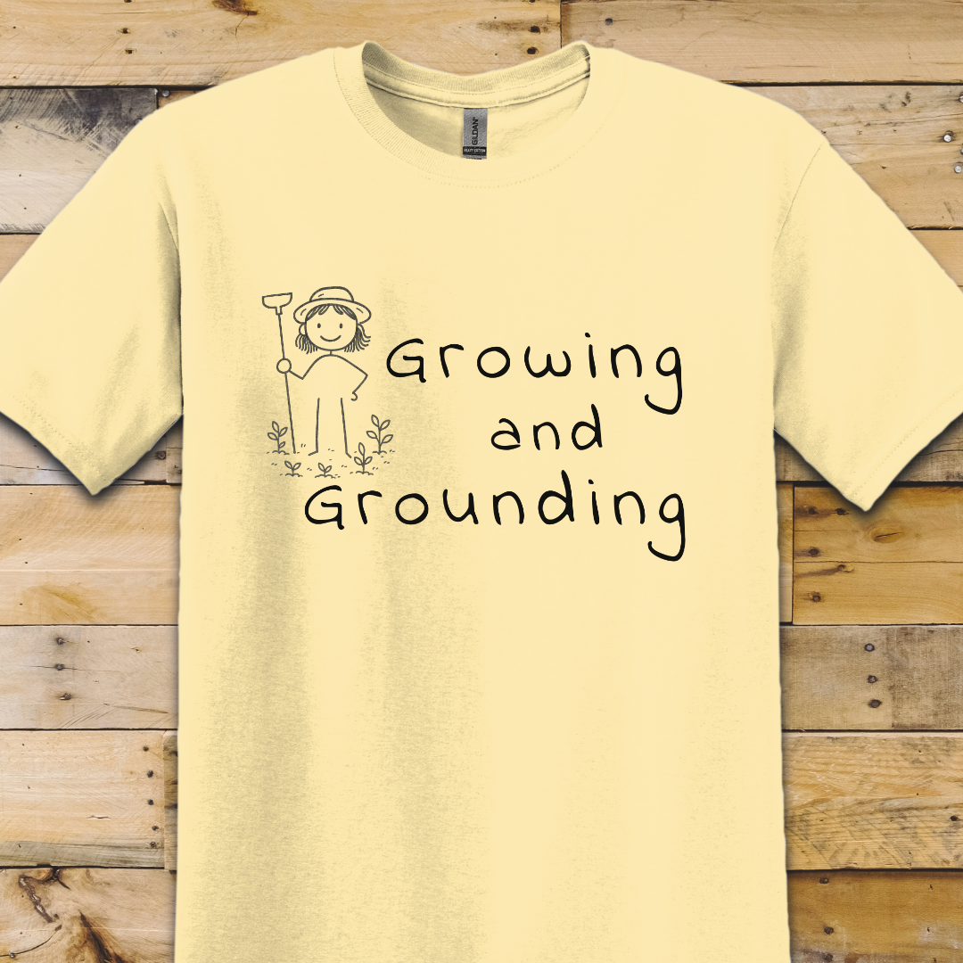 Garden-Growing Grounding stacked T-Shirt